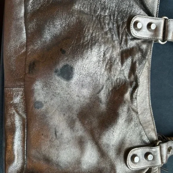 Balenciaga Vintage The First Handbag Metallic Silver Leather RARE S/S 2005 - Picture 4 of 8